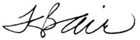 Kristie Bair signature