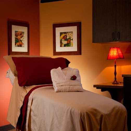 Spa amenities and comfort touches at Bair Medical Spa